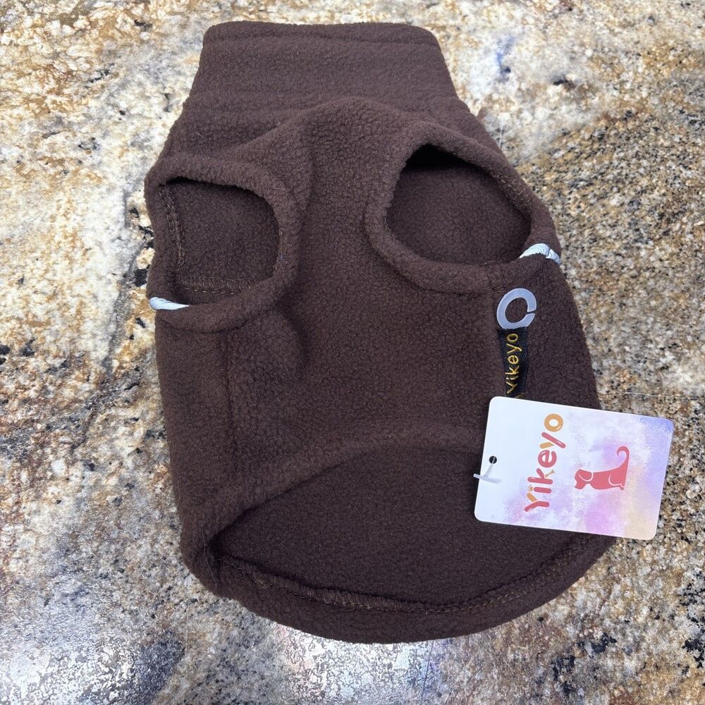 Sz XXS Brown Chihuahua Fleece Dog Or Cat Vest Yikeyo